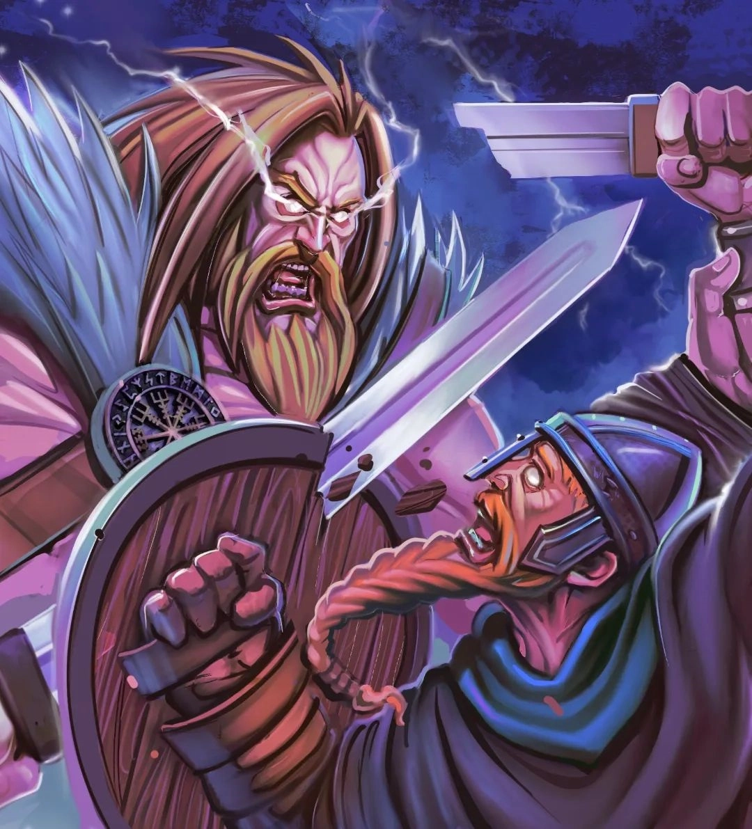 Ilustración de la baraja Vikings